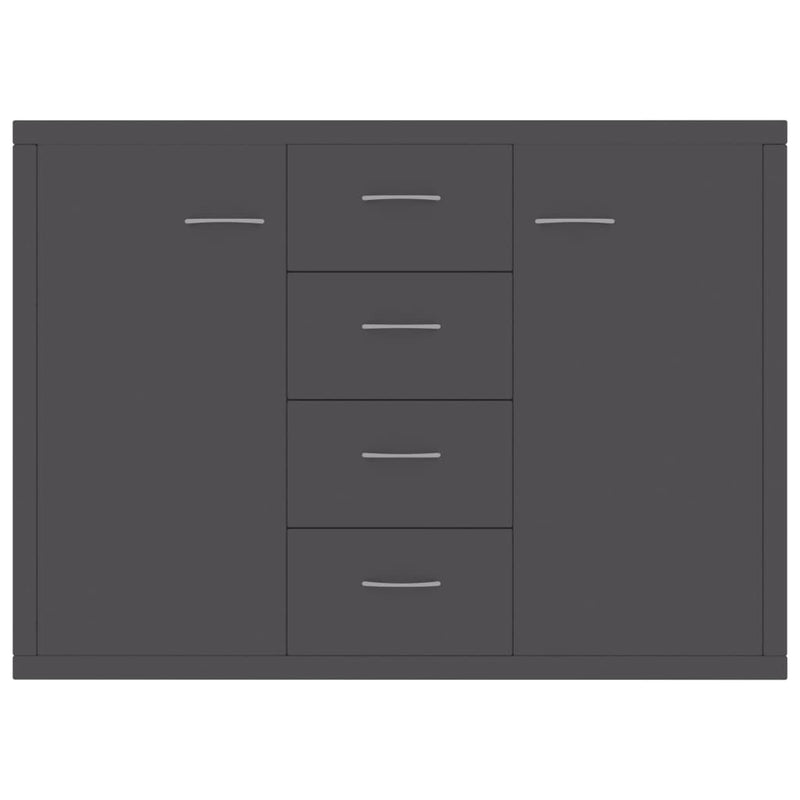 Sideboard Grey 88x30x65 cm Chipboard