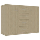 Sideboard Sonoma Oak 88x30x65 cm Chipboard
