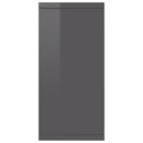 Sideboard High Gloss Grey 88x30x65 cm Chipboard