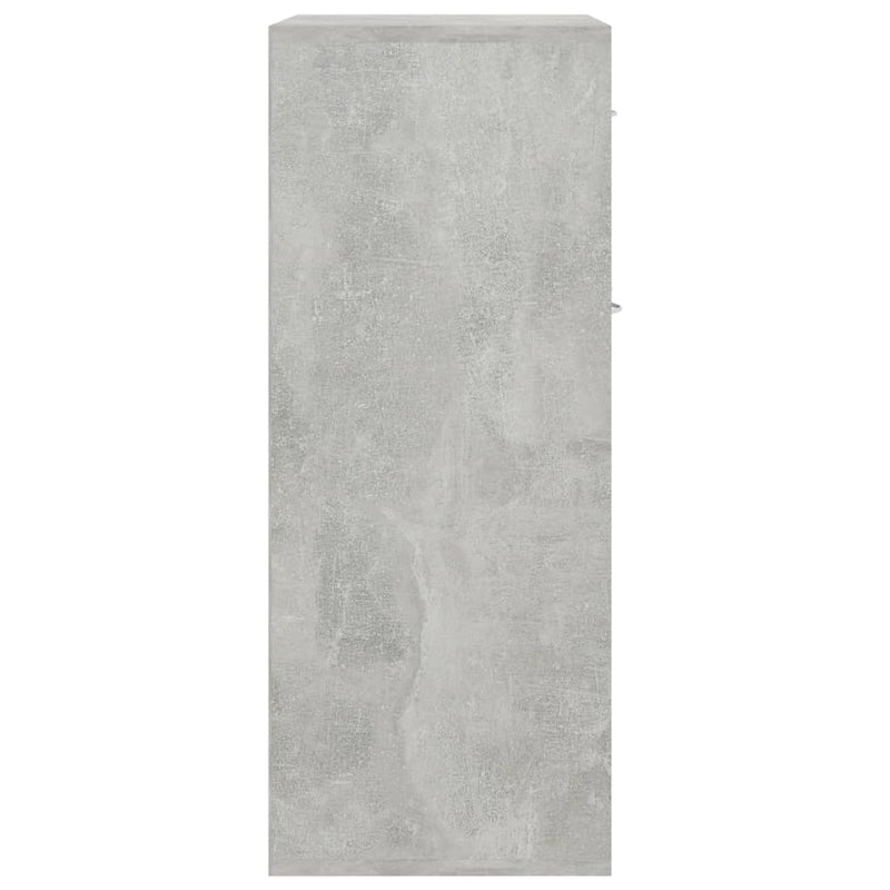 Sideboard Concrete Grey 60x30x75 cm Chipboard