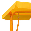 Kids Swing Bench Yellow 115x75x110 cm Fabric