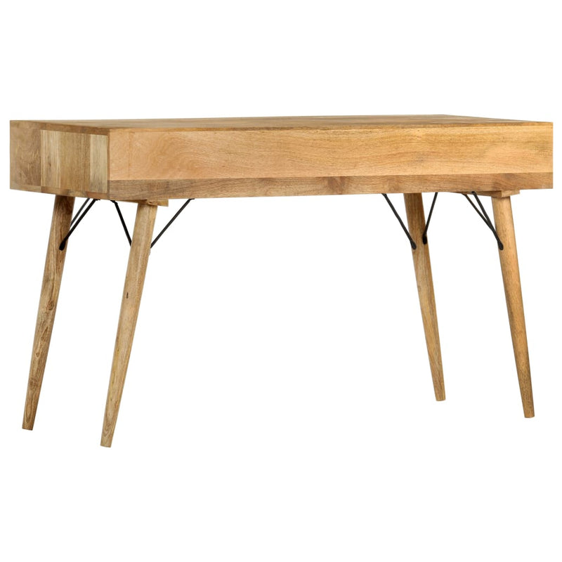 Desk with Drawers 130x50x80 cm Solid Mango Wood
