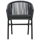 Garden Chairs 2 pcs Anthracite PVC Rattan