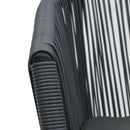 3 Piece Bistro Set with Cushions PVC Rattan Anthracite