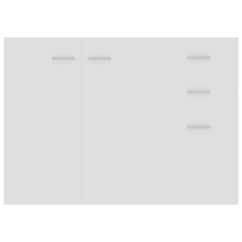 Sideboard White 105x30x75 cm Chipboard