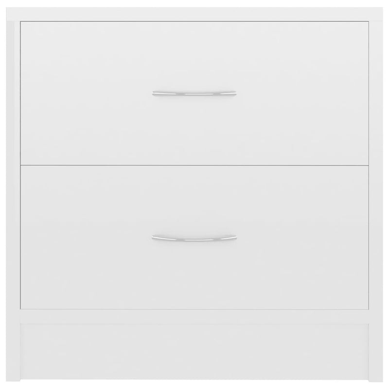 Bedside Cabinets 2 pcs High Gloss White 40x30x40 cm