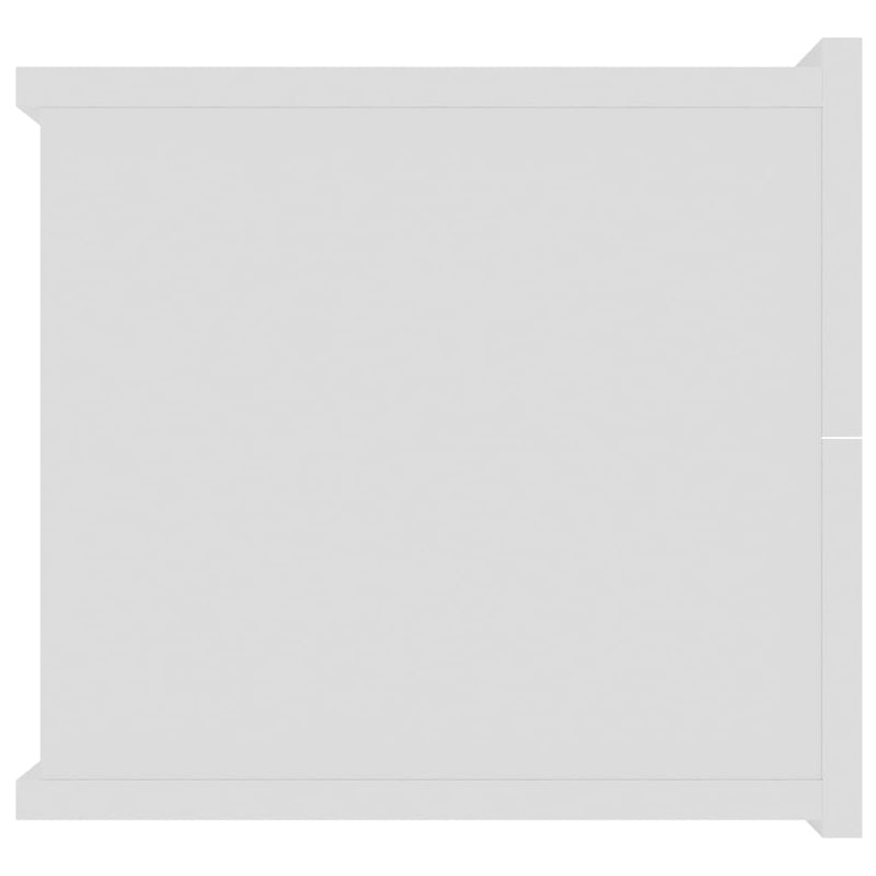 Bedside Cabinet White 40x30x30 cm