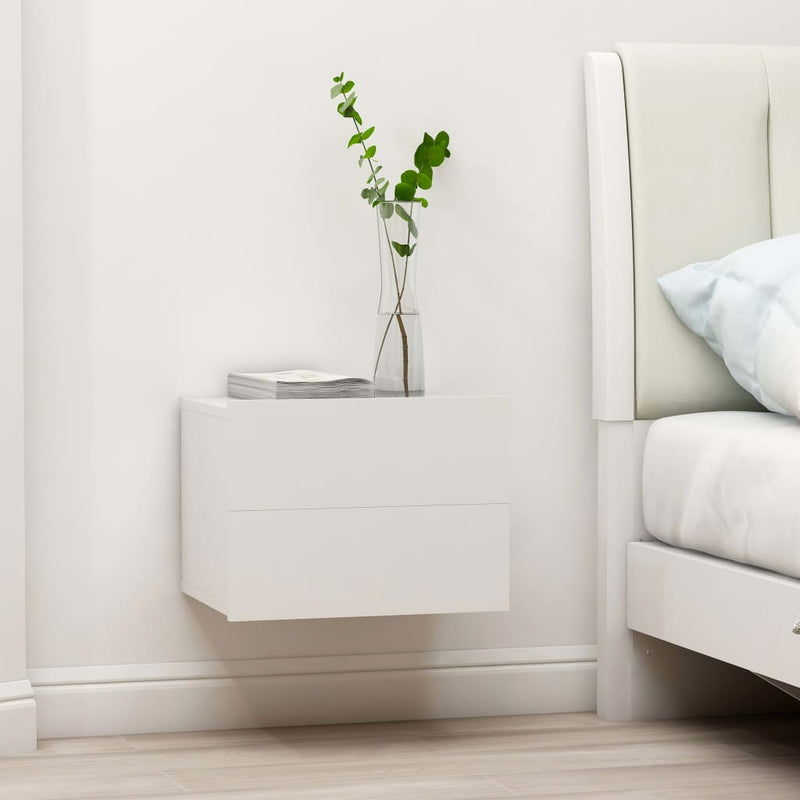 Bedside Cabinets 2 pcs White 40x30x30 cm