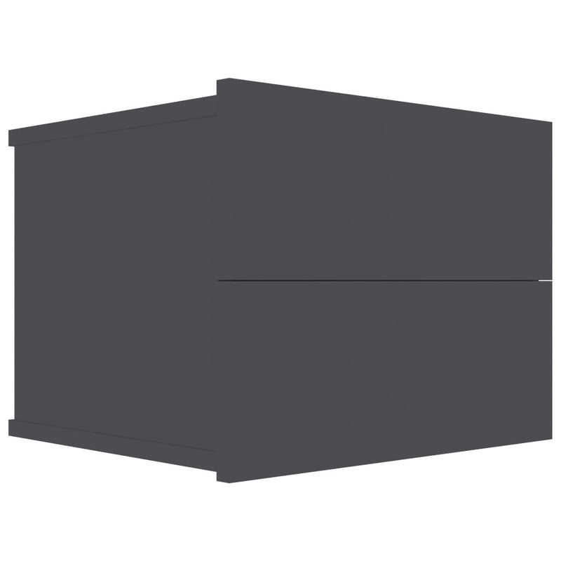 Bedside Cabinet Grey 40x30x30 cm