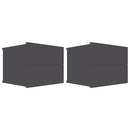 Bedside Cabinets 2 pcs Grey 40x30x30 cm