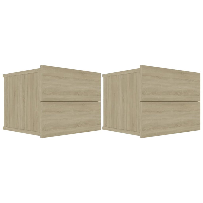 Bedside Cabinets 2 pcs Sonoma Oak 40x30x30 cm