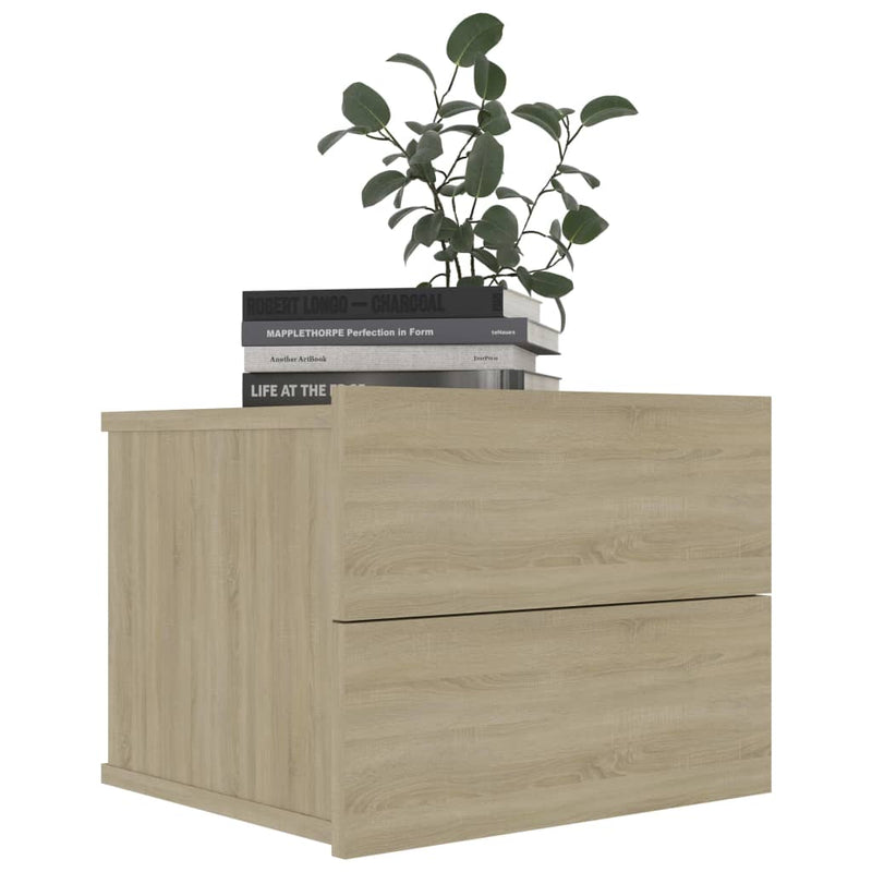 Bedside Cabinets 2 pcs Sonoma Oak 40x30x30 cm