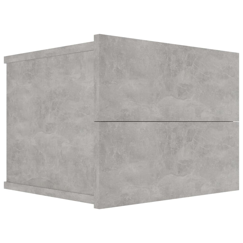 Bedside Cabinet Concrete Grey 40x30x30 cm