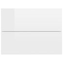 Bedside Cabinets 2 pcs High Gloss White 40x30x30 cm