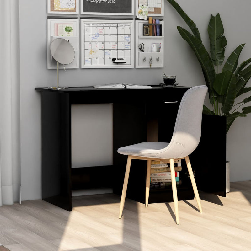 Desk Black 100x50x76 cm Chipboard