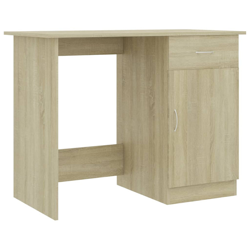 Desk Sonoma Oak 100x50x76 cm Chipboard