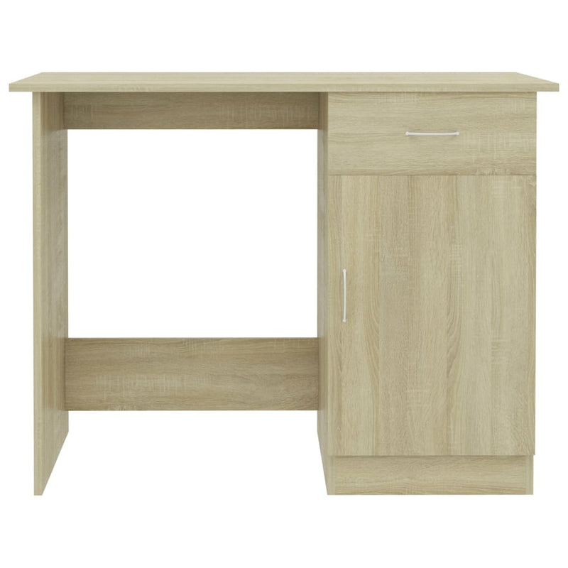 Desk Sonoma Oak 100x50x76 cm Chipboard