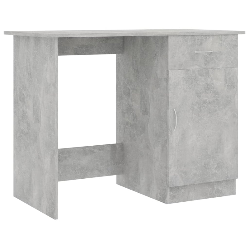 Desk Concrete Grey 100x50x76 cm Chipboard