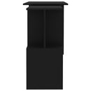 Corner Desk Black 200x50x76 cm Chipboard