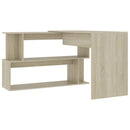 Corner Desk Sonoma Oak 200x50x76 cm Chipboard