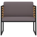 Garden Chairs with Cushions 2 pcs Solid Acacia Wood Dark Grey