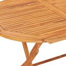 7 Piece Folding Outdoor Dining Set Solid Teak Wood