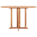 5 Piece Folding Outdoor Dining Set Solid Teak Wood
