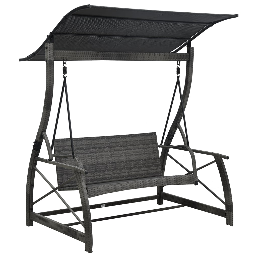 Rattan garden swing 3 seater sale