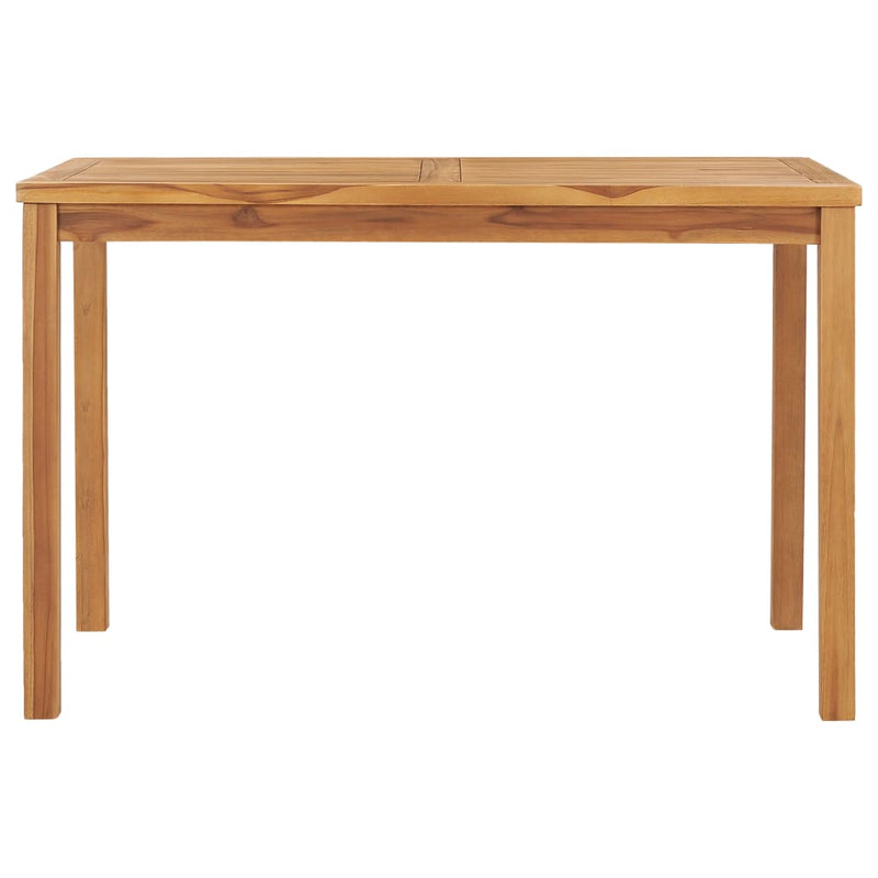 Garden Dining Table 120x70x77 cm Solid Teak Wood