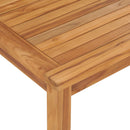 Garden Dining Table 120x70x77 cm Solid Teak Wood