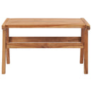 Garden Chair with Footrest Solid Teak Wood