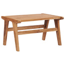 Garden Chair with Footrest Solid Teak Wood