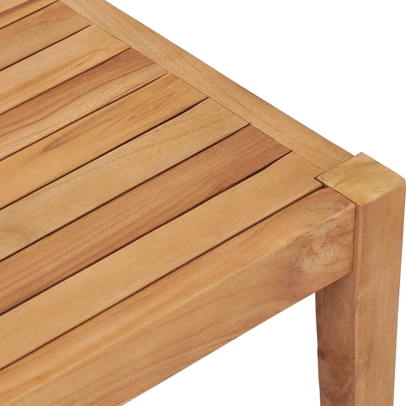 Garden Table 90.5x55.5x30.5 cm Solid Teak Wood