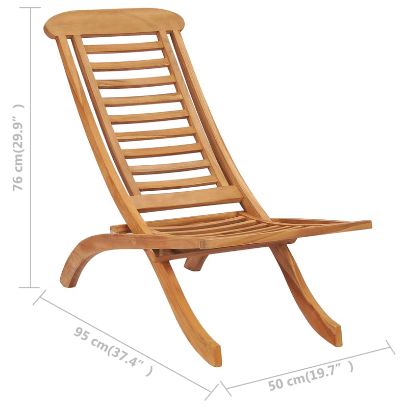 Folding Garden Chairs Solid Teak Wood