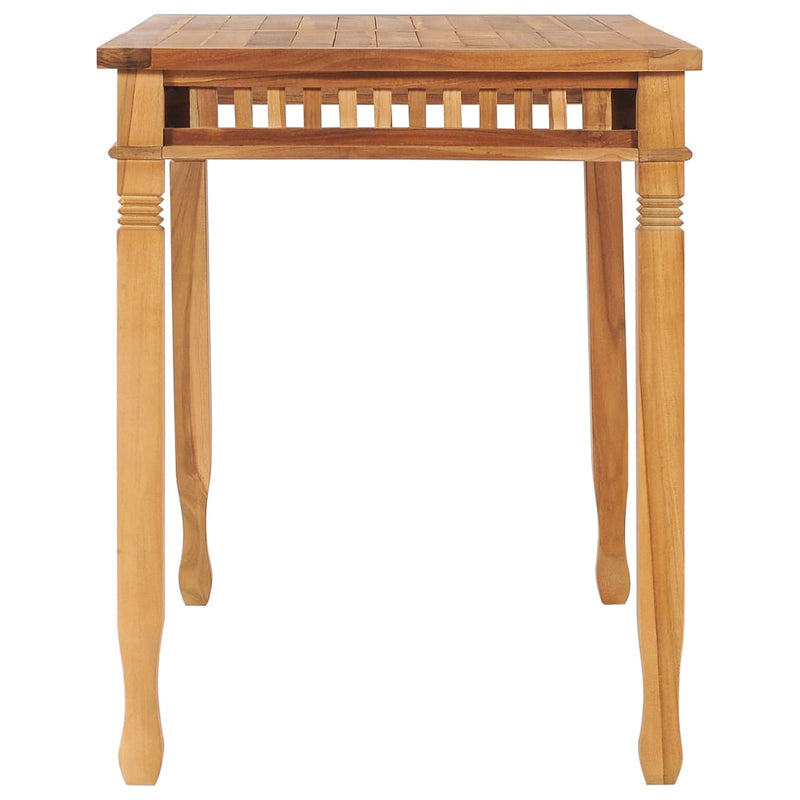 Garden Dining Table 120x65x80 cm Solid Teak Wood