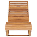 Rocking Sunlounger Solid Teak Wood