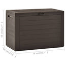 Garden Storage Box Brown 78x44x55 cm