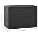 Garden Storage Box Anthracite 78x44x55 cm