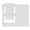 Corner Desk White 145x100x76 cm Chipboard