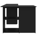 Corner Desk Black 145x100x76 cm Chipboard