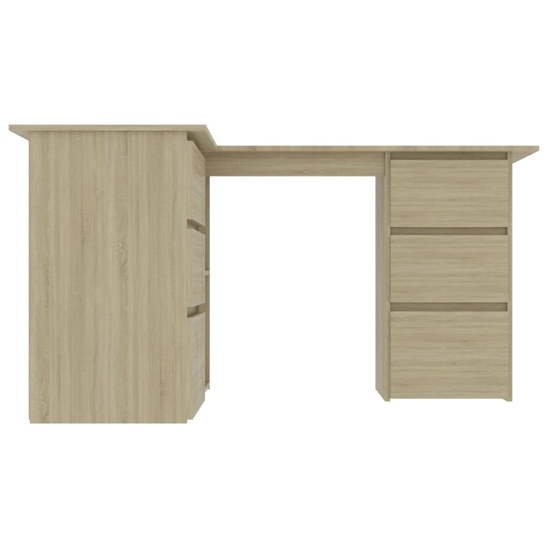 Corner Desk Sonoma Oak 145x100x76 cm Chipboard