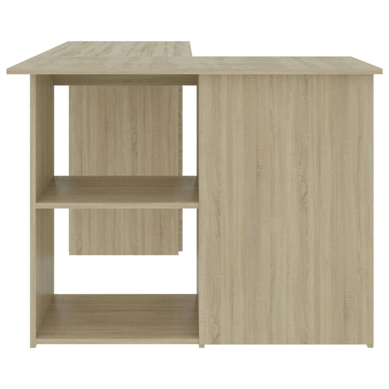 Corner Desk Sonoma Oak 145x100x76 cm Chipboard