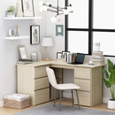 Corner Desk Sonoma Oak 145x100x76 cm Chipboard