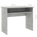 Desk Concrete Grey 90x50x74 cm Chipboard