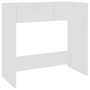 Desk White 80x40x75 cm Chipboard