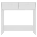 Desk White 80x40x75 cm Chipboard