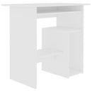 Desk White 80x45x74 cm Chipboard