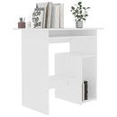 Desk White 80x45x74 cm Chipboard