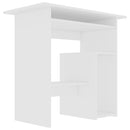 Desk White 80x45x74 cm Chipboard
