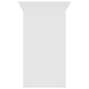 Desk White 80x45x74 cm Chipboard